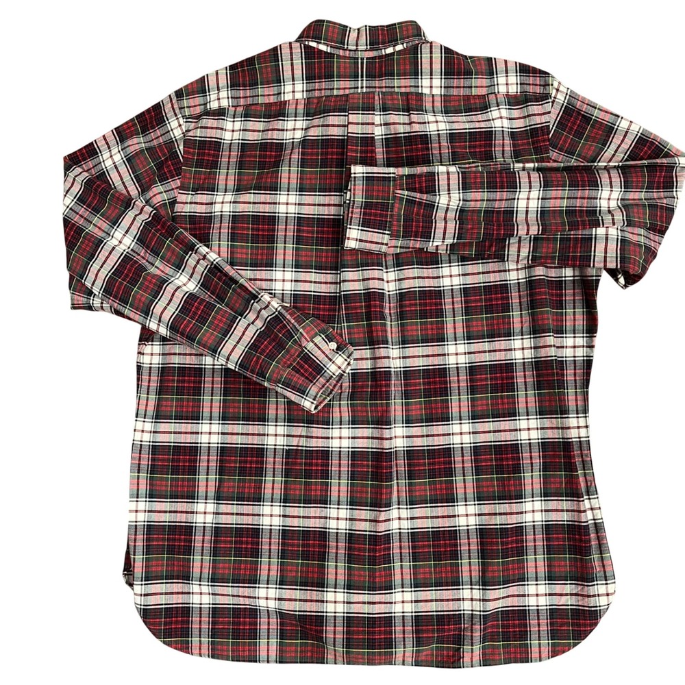 Polo Ralph Lauren Men's Long Sleeve Plaid‎ Oxford Shirt Classic Fit White/Red XL - Picture 6 of 8